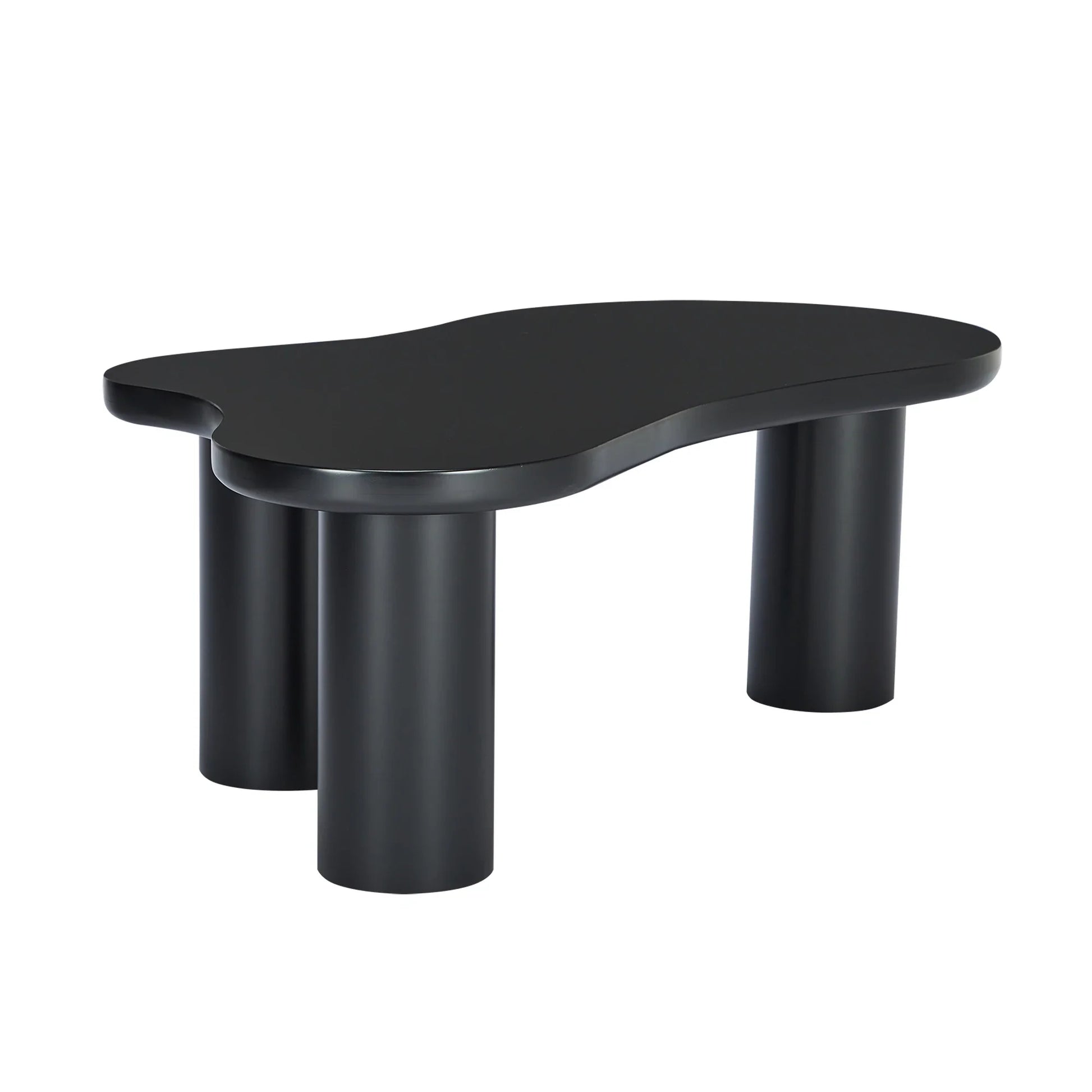 Table basse en bois et noir nuage design 107x66x40.5 cm