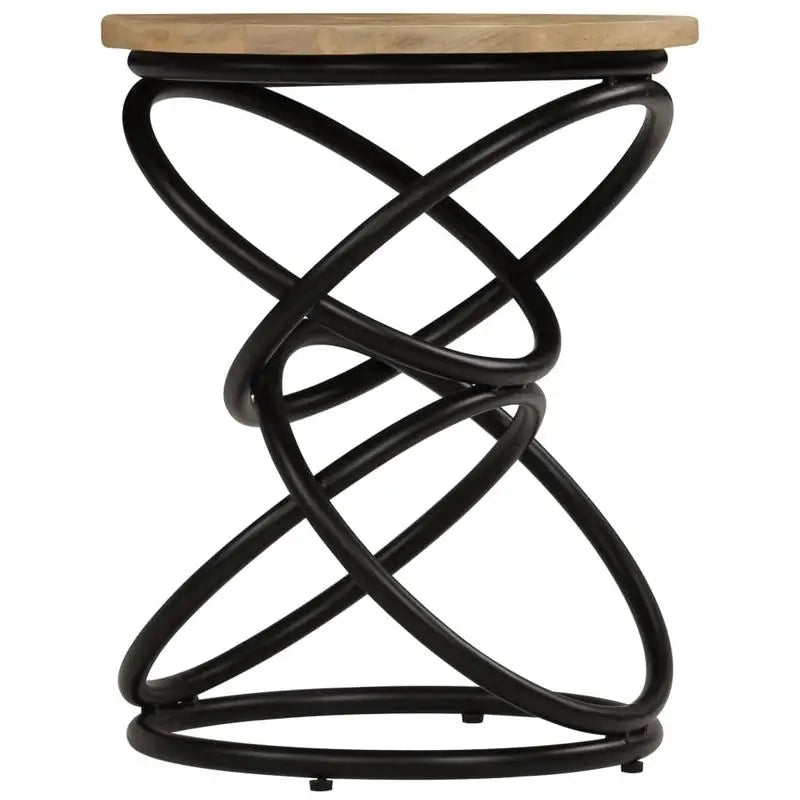 Table basse en bois et noir 40x50 cm