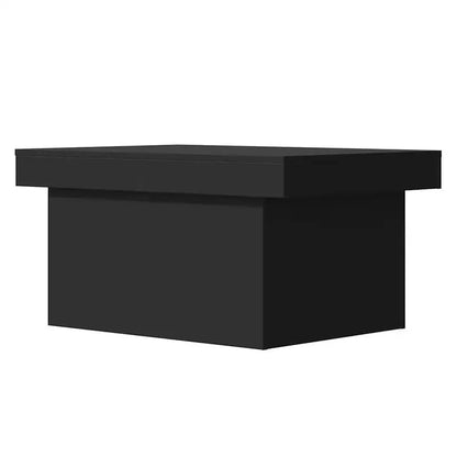 Table basse en bois et noir 80x55x40 cm