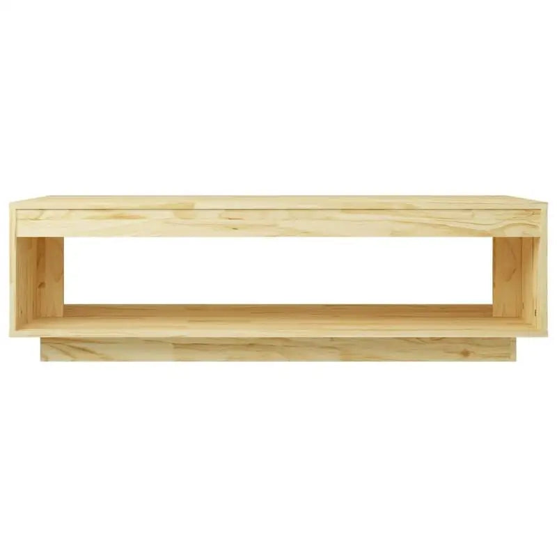 Table basse en bois massif 110x50x33,5 cm pin moderne