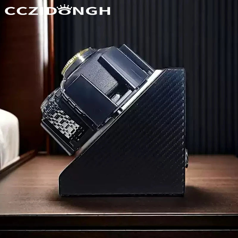 3+0 Watch Winder Leather utomatic Watch Box With Wanbao Quiet Motor Watch Cabinet Clock Storage Box