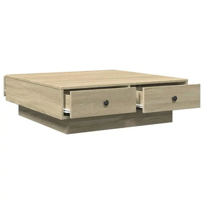 Table basse bois clair SONOMA-Eiche 90x90x28 cm