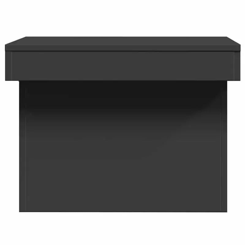 Table basse en bois et noir 80x55x40 cm