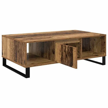 Table basse en bois massif 104 x 60 x 35 cm marron