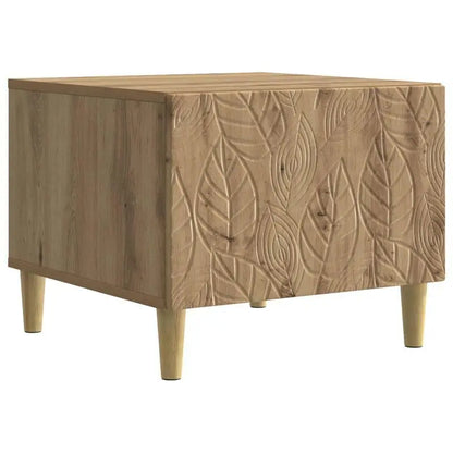 Table basse en bois massif avec tiroir
