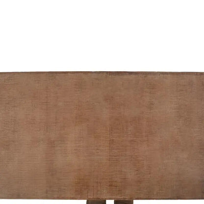 Table basse en bois massif 91 x 51 x 38 cm brune