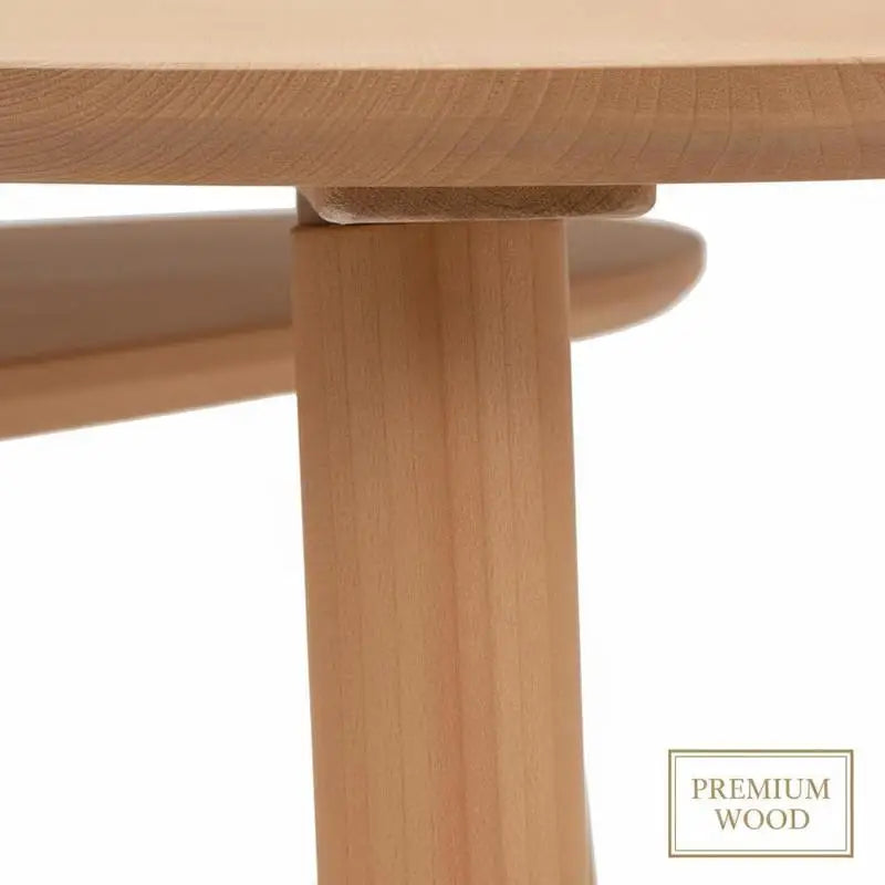 Table basse en bois massif pin 2 pièces marron