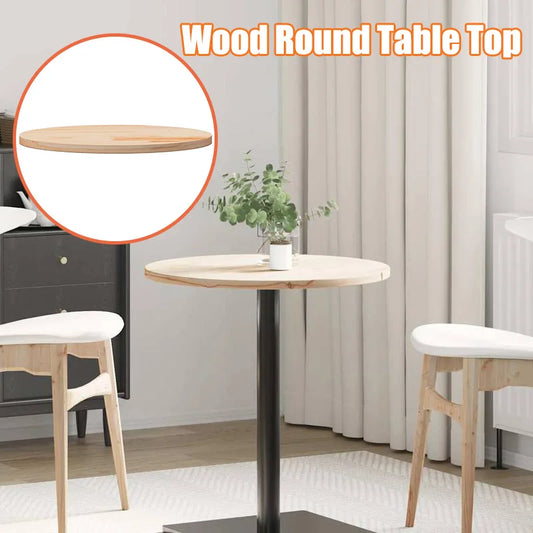 Table basse ronde en bois massif pin Ø60 cm