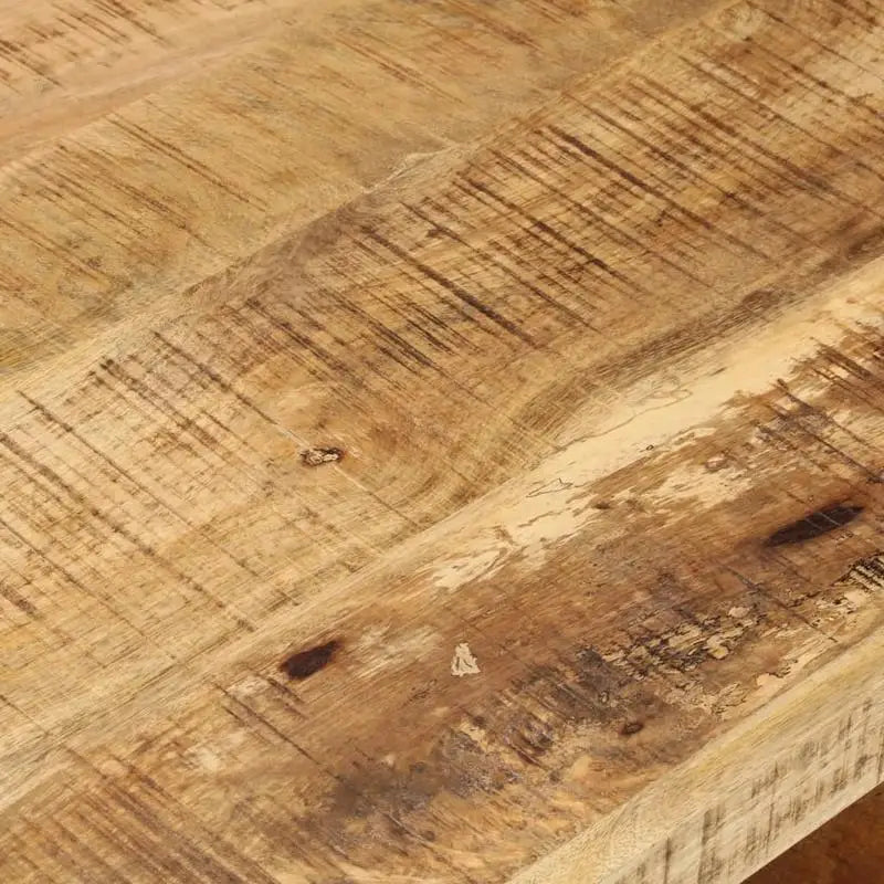 Table basse en bois massif pin 120 x 55 x 40 cm brune