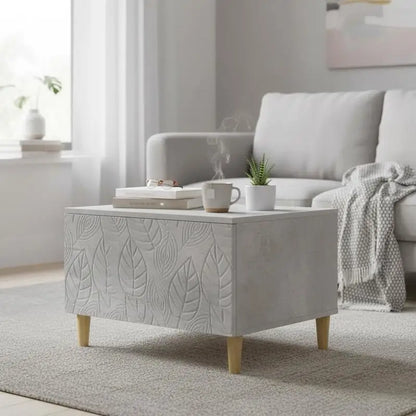 Table basse en bois massif avec tiroir
