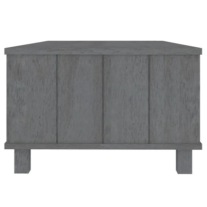 Table basse en bois massif pin 100 x 55 x 35 cm gris