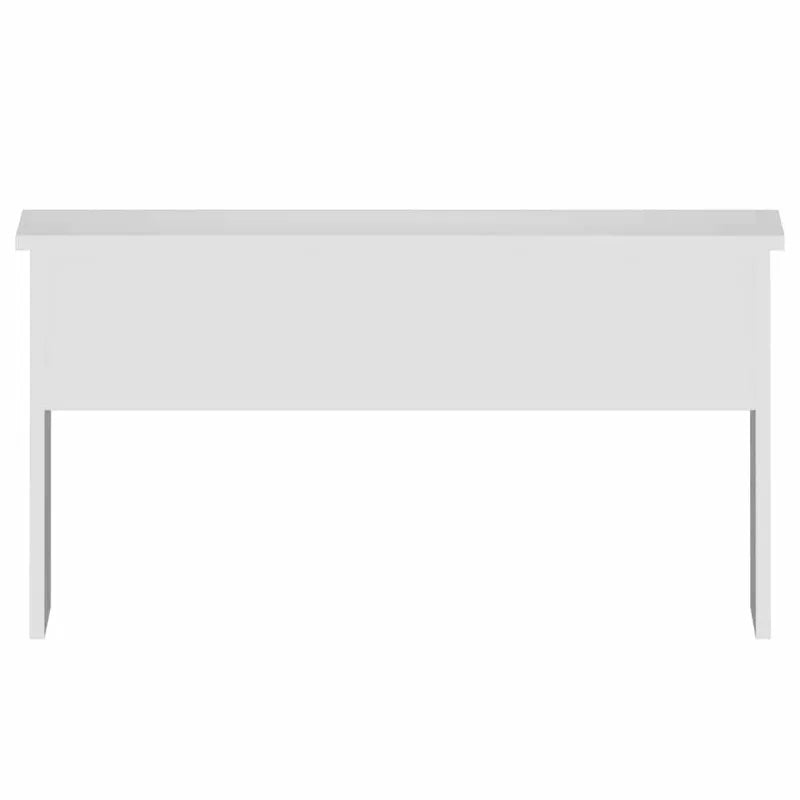 Table basse blanche et en bois d'ingénierie 80x50,5x41,5 cm