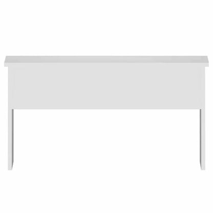 Table basse blanche et en bois d'ingénierie 80x50,5x41,5 cm