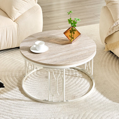 Table basse en bois et noir 85x55x31 cm