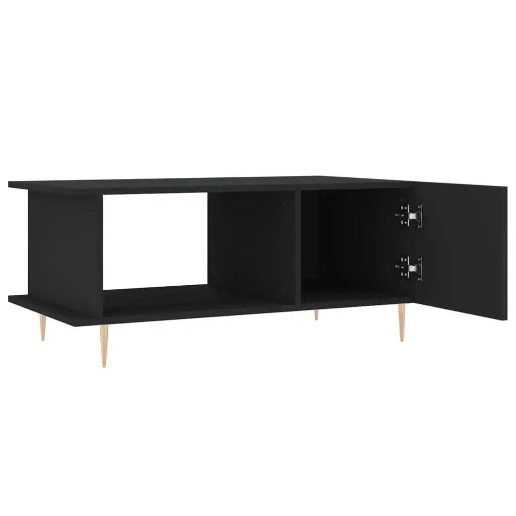 Table basse en bois et noir 90x50x40 cm