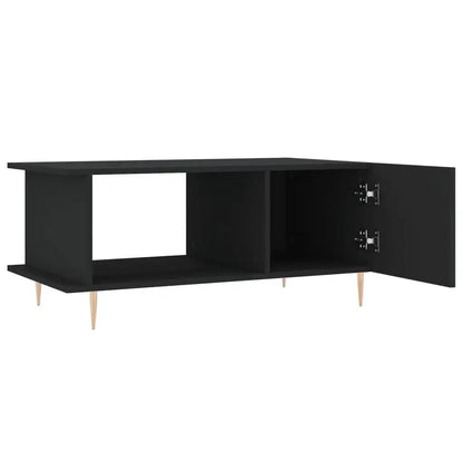 Table basse en bois et noir 90x50x40 cm