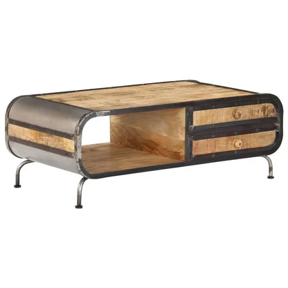 Table basse en bois massif manguier 100 x 50 x 35 cm