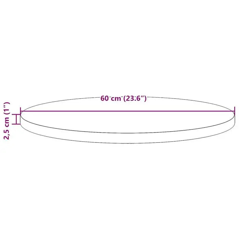 Table basse ronde en bois massif pin Ø60 cm