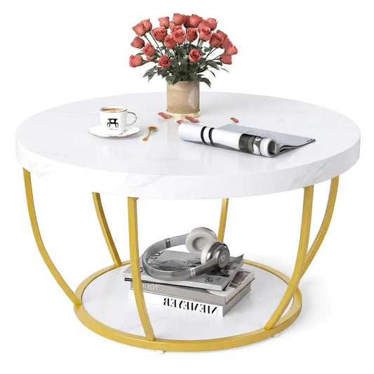 Table basse blanche et en bois de pin massif 100x55x44 cm