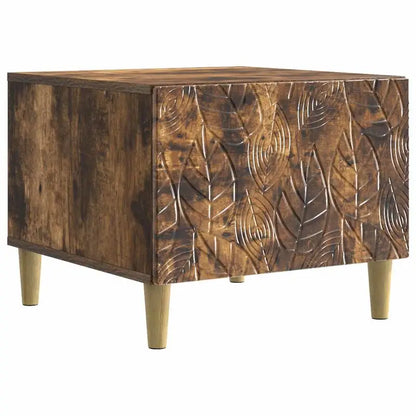 Table basse en bois massif avec tiroir