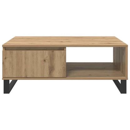 Table basse bois clair 90x60x35 cm