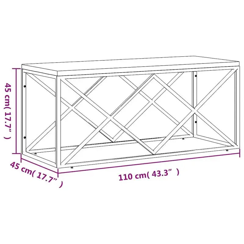 Table basse en bois massif recyclé rustique avec rangement
