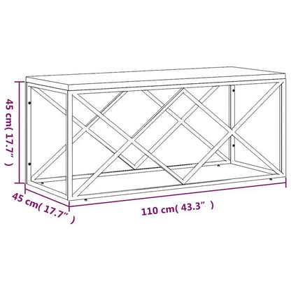 Table basse en bois massif recyclé rustique avec rangement