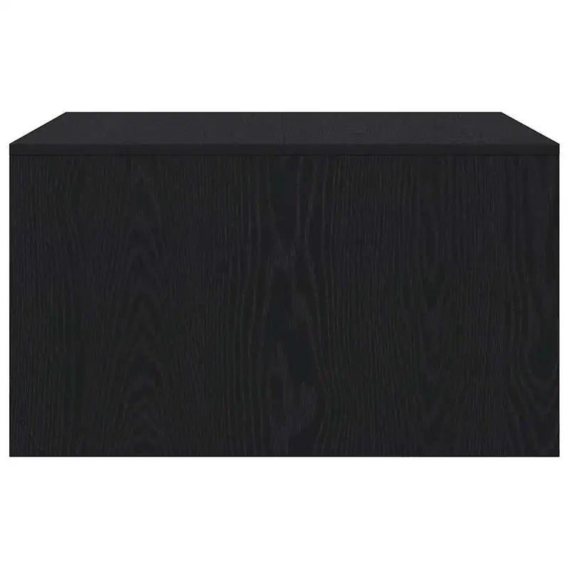 Table basse en bois et noir avec tiroirs 70,5x70x40 cm