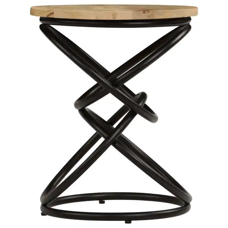 Table basse en bois et noir 40x50 cm