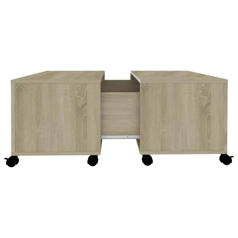 Table basse bois clair Sonoma Oak 75x75x38 cm