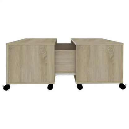 Table basse bois clair Sonoma Oak 75x75x38 cm