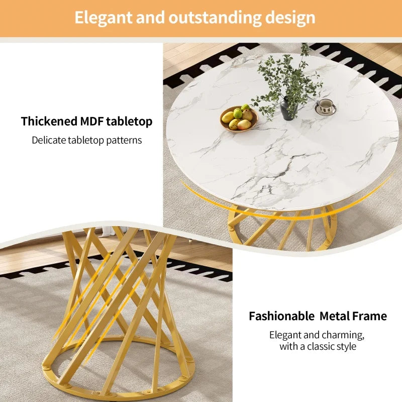 Table basse ronde en bois 2 niveaux avec rangement 80 cm