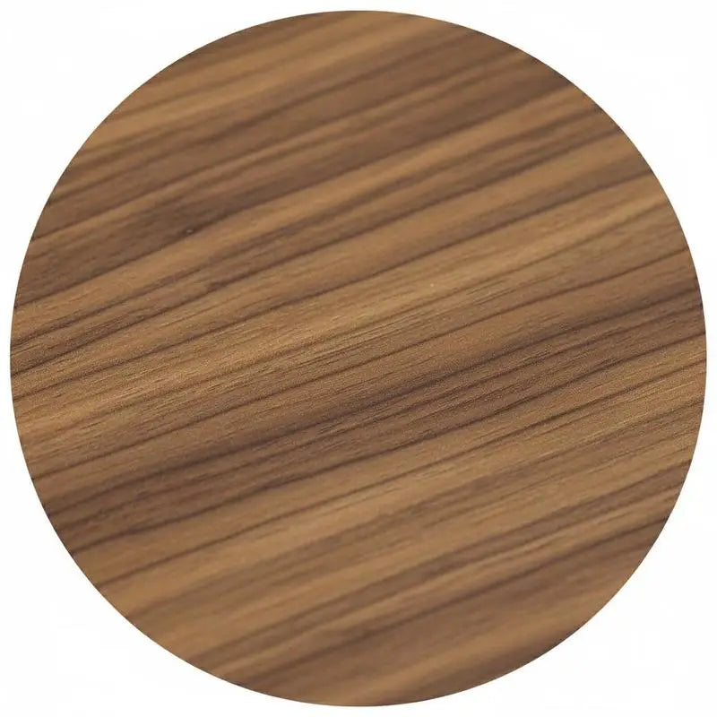Table basse ronde en bois MDF Ø60 cm pied noir