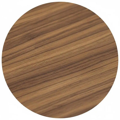 Table basse ronde en bois MDF Ø60 cm pied noir