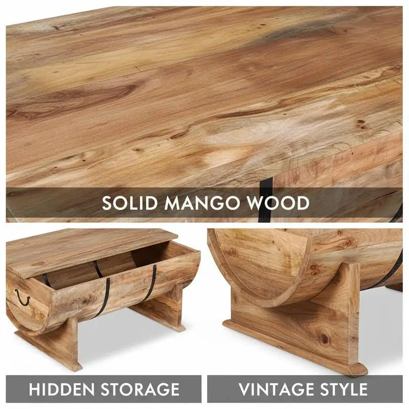 Table basse en bois massif 88 x 50 x 40 cm vert armée