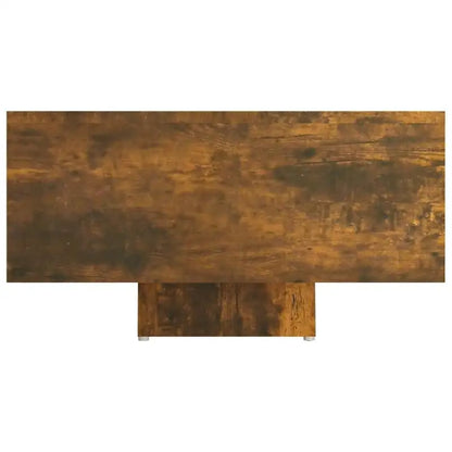 Table basse bois clair en chêne fumé 85 x 55 x 31 cm