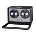 CCZIDONGH Wooden Watch Winder Box Automatic Watch Winder 2 Slots Watch Storage Box With Led Light Watch Box