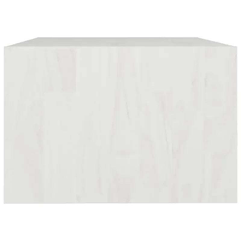 Table basse en bois massif pin 75 x 50 x 33,5 cm blanc