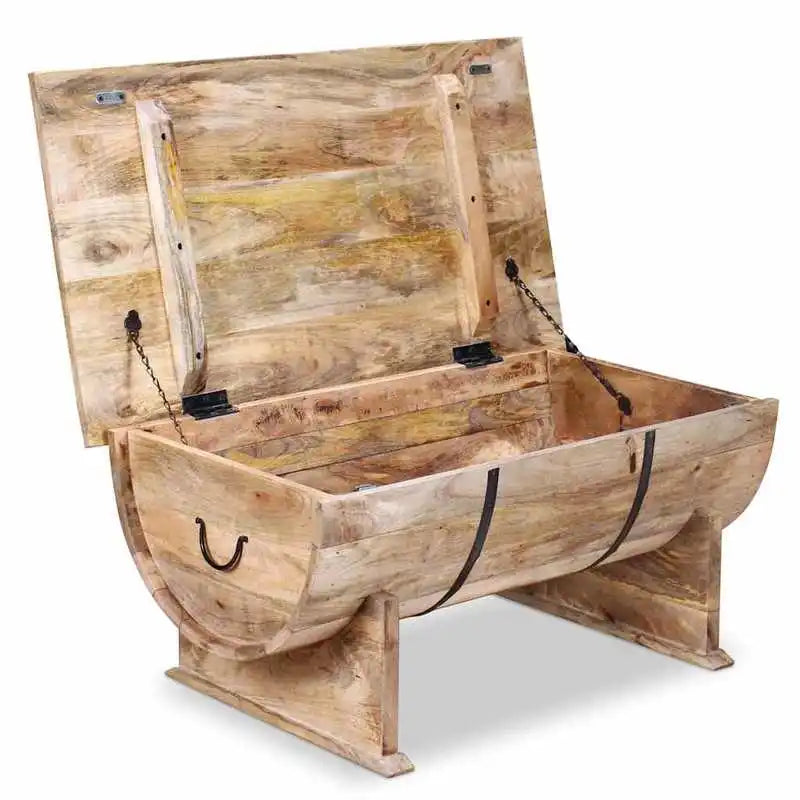 Table basse en bois massif 88 x 50 x 40 cm vert armée