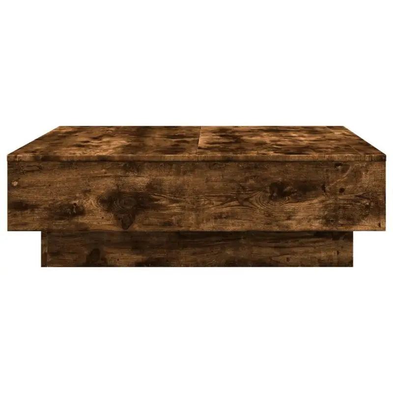 Table basse en bois massif fumé 90x90 cm