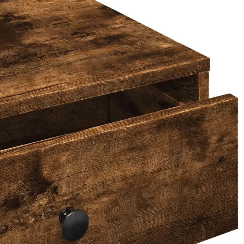 Table basse en bois massif fumé 90x90 cm