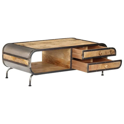 Table basse en bois massif manguier 100 x 50 x 35 cm