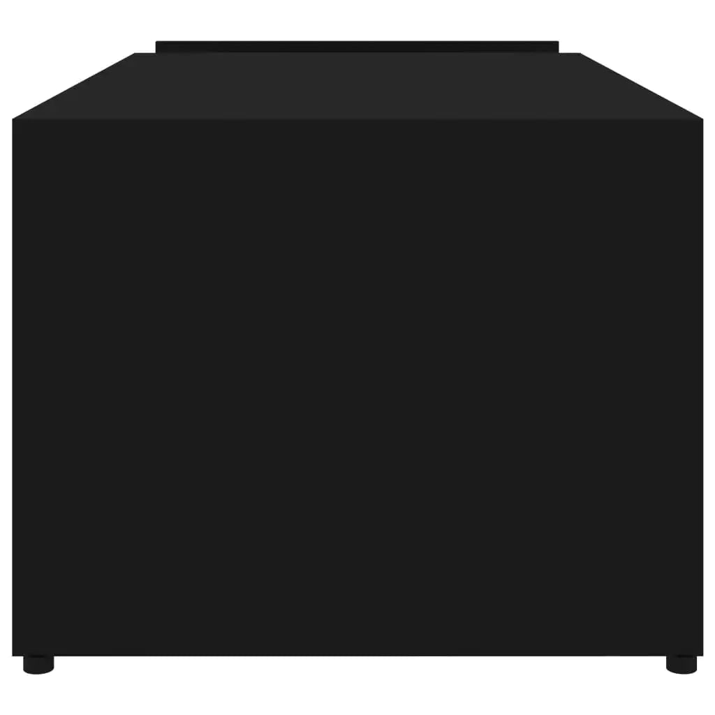Table basse en bois et noir 90 x 45 x 35 cm