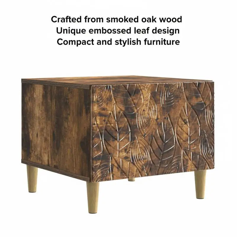 Table basse en bois massif avec tiroir