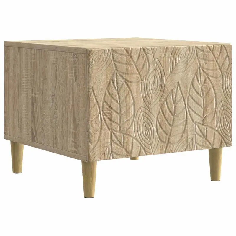 Table basse en bois massif avec tiroir