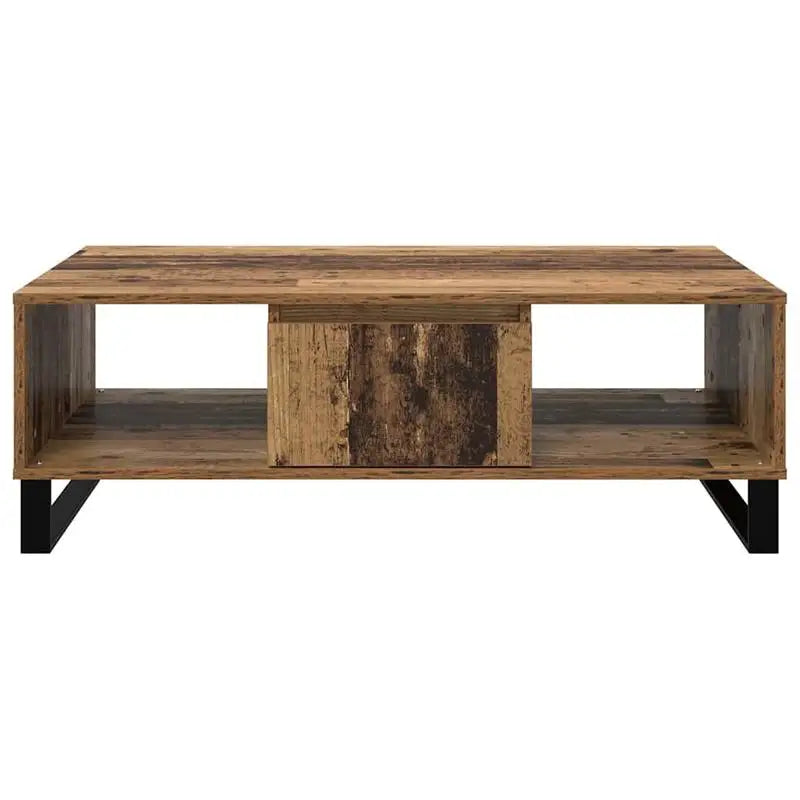 Table basse en bois massif 104 x 60 x 35 cm marron