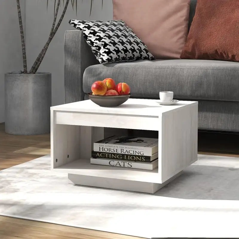 Table basse en bois massif pin nature