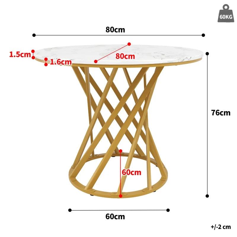 Table basse ronde en bois 2 niveaux avec rangement 80 cm