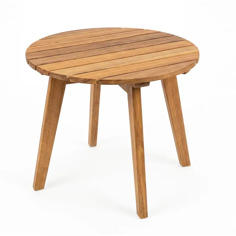 Table basse en bois massif acacia 35x35x43 cm naturelle