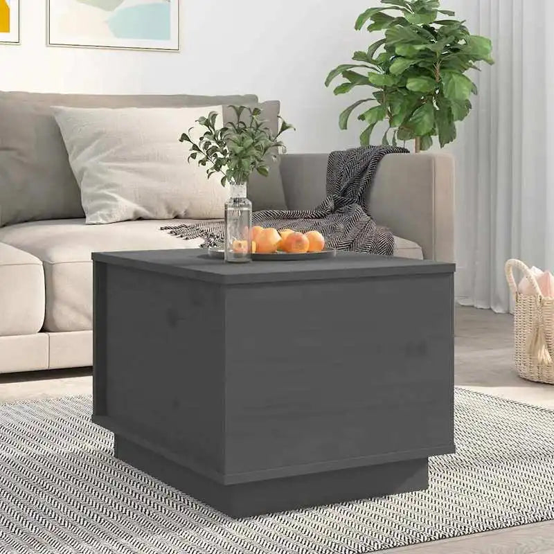 Table basse en bois massif pin relevable avec rangement 110 x 50 x 33,5 cm nature